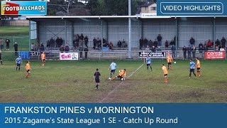 2015 FFV  Frankston Pines v Mornington [upl. by Enilrac]