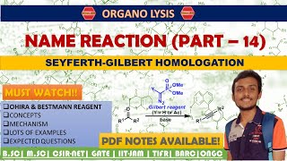 SeyferthGilbert HomologationAlkyne PreparationOhira amp Bestmann Reagent Mechanism Expected Ques✔ [upl. by Enidlareg467]