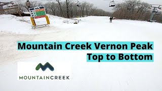 Mountain Creek Vernon Peak ONE RUN  Conditions Update [upl. by Cayla275]