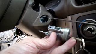 Corolla Prizm Ignition Lock Cylinder Removal [upl. by Marchese]