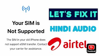 Airtel eSIM Transfer From Old iPhone to New iPhone [upl. by Garlinda]