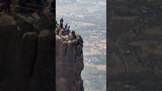 Rappelling at Vanarlingi pinnacle rappeling jivdhanfort [upl. by Hayalat40]