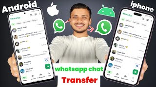 How to transfer whatsapp chats from android to iphone WhatsApp chat transfer from android to iPhone [upl. by Arreyt]