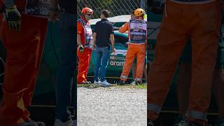 How the F1 safety car CRASHED in MONZA f12024 f1 formula1 [upl. by Eimmat]