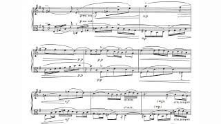 Charles Koechlin  Idylle for Violin and Viola Op155bis 1936 ScoreVideo [upl. by Sul]