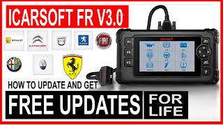 How To Update iCarsoft FR V30 for FREE amp Get FREE LIFETIME UPDATES [upl. by Rednas]