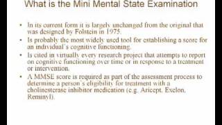 Part 1  How To Use The Mini Mental State Examination [upl. by Shimberg]