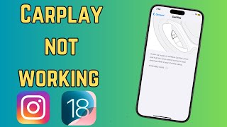 How to Fix CarPlay Not Working On iPhone in iOS 18  2024 [upl. by Jolee]