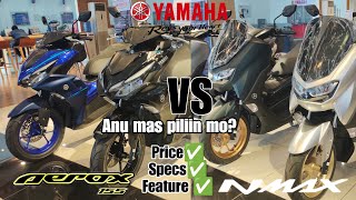 2023 Yamaha NMAX 155 ABS amp MiO AEROX 155 Pinaka Sulit at Kumpletong SPecs na 150cc Scooter [upl. by Tedda]