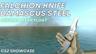 Falchion Knife Damascus Steel Minimal Wear  CS2 Skin Showcase 942 [upl. by Varipapa]