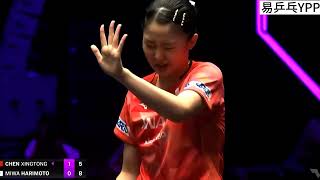 Chen Xingtong vs MiWa Harimoto  Quarterfinal  WTT Champions Macao 2024 [upl. by Nosilla624]