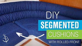 Making a Segmented Cushion With Rolled Front [upl. by Skyler]