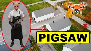 YOU WONT BELIEVE WHAT MY DRONE CAUGHT AT THE EXPERIMENTAL FARM  PIGSAW CAUGHT ON DRONE IN REAL LIFE [upl. by Karr]