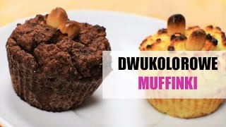 Zdrowe muffinki z mąki kokosowej w dwóch kolorach [upl. by Joh]