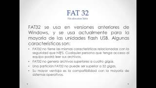 Sistemas de archivos NTFS y FAT32 [upl. by Novihs156]