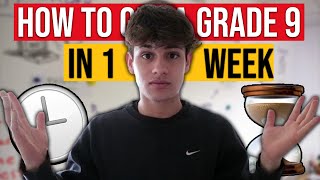 HOW TO GET A GRADE 9 IN GCSES IN 1 WEEK [upl. by Aihsekram]