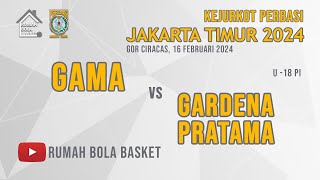 GAMA x GARDENA PRATAMA  U18 PI  16 FEBRUARI 2024  KEJURKOT PERBASI JAKARTA TIMUR 2024 [upl. by Letsyrc]