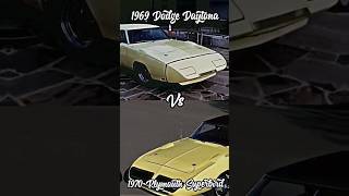 Plymouth Superbird vs Firebird and Daytonaedit plymouth dodge pontiac superbird cars carlover [upl. by Lois]