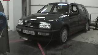 VW Golf 3 16i AFT 101hp tuning ADLER AUTO Godech Bulgaria Dynojet 224xLC Dyno [upl. by Aihsekyw]