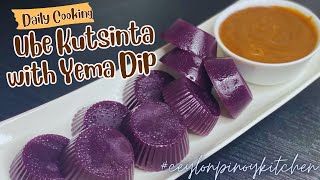 Ube Kutsinta with Yema Dip  Kutsinta Recipe  chewy and easy recipe food easyrecipe pinoyfood [upl. by Animar]