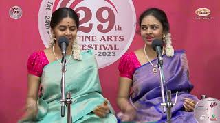 Anahita and Apoorva Vocal Duet Concert  Mudhra’s 29th Fine Arts Festival [upl. by Marienthal]