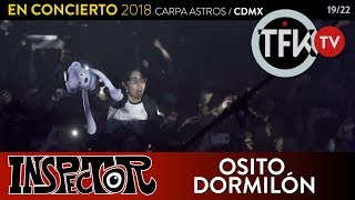 Inspector Osito dormilón En concierto 2018 Carpa Astros CDMX [upl. by Aikmat]