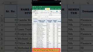 Excel Sheet print tricks header ko kaise har page me set kare excel print accounting shortsppt [upl. by Ahsenauj]