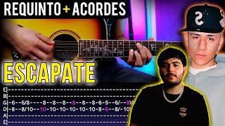 Escapate I Chino Pacas x Tito Double P I Tutorial Requinto I TABS en Guitarra PDF [upl. by Ihn]