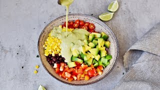 Mexican Avocado Salad With OilFree Dressing [upl. by Nauwaj]