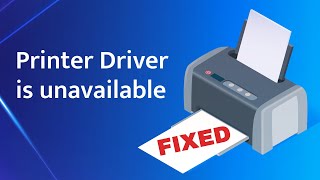 How to fix Printer Driver is unavailable on Windows 10 [upl. by Ojahtnamas]