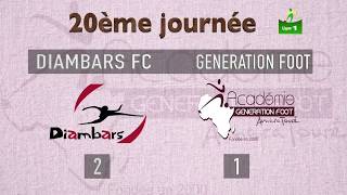 résumé Diambars FC 2 1 Génération Foot [upl. by Dniren]