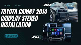 HOW TO INSTALL CARPLAY STEREO IN A TOYOTA CAMRY 2014 MODEL [upl. by Fast]