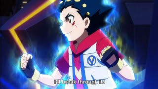 Beyblade Burst DB Episode 36 Valt vs Rashad Dynamite battle [upl. by Aonehc]