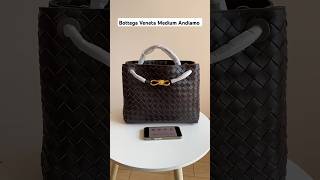 Bottega Veneta Medium Andiamo Top Handle Bag in Supple Intrecciato Leather with Signature Knot bag [upl. by Enyaz]