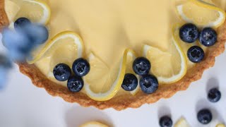 Creamy Lemon Tart Recipe  Delicious Homemade Dessert Tutorial [upl. by Olin]