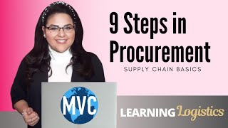 9 Steps in Procurement Supply Chain Basics [upl. by Nosyrb]