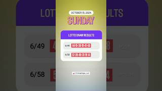 649 658 Live Draw Lotto Result  October 13 2024 Sunday 9 PM [upl. by Moina389]