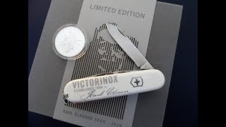 Victorinox Karl Elsener Commemorative Coin Set 2018 [upl. by Parsons975]