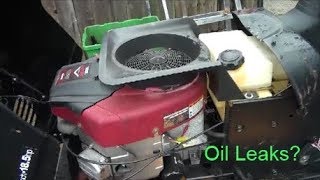 Briggs and Stratton Intek V Twin Engine OIL LEAK How to Replace OIL PAN GASKET and Main Oil Seal [upl. by Leeth]