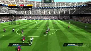 FIFA 11 FC Barcelona with David Villa Gameplay [upl. by Francois]