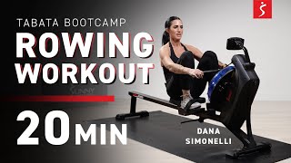 Rowing Workout TABATA BOOTCAMP  20 Minutes [upl. by Oba]