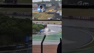 Here’s how the Interlagos track looked at the lake bend after heavy rains F1 Formula1 [upl. by Sapers763]