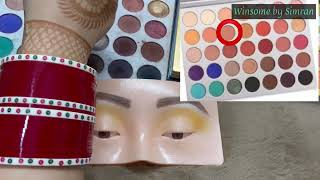 Easy Eye Makeup Tutorial on Dummy  Bridal Eye Makeup [upl. by Nohtan]