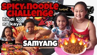 SPICY NOODLE CHALLENGE Philippines  Kaya Ba Ng 6 Years Old  Laptrip [upl. by Reeher]