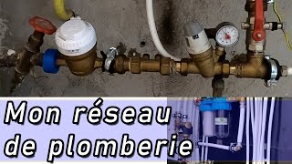 Réseau de plomberie de A à Z installation en détails  schéma [upl. by Yelnats]