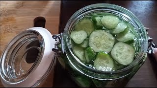 Quick Garlic claussen Pickles [upl. by Auqenat727]