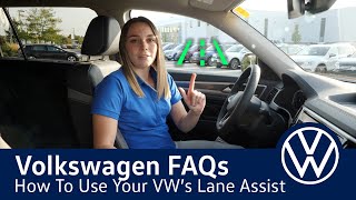 Leavens VW FAQ  How Lane Assist Works On Your Volkswagen [upl. by Milka878]