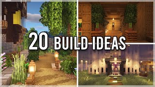 20 MORE Minecraft Build Ideas For When Youre Bored [upl. by Innes887]