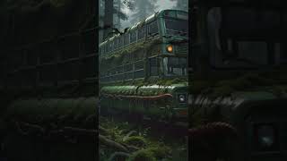 Traveling Exploring ❗The Old Bus And The Centipede A Shocking Discovery ai naturewanderer shorts [upl. by Brinna]