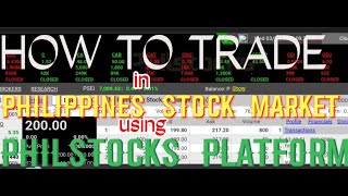 HOW TO TRADE IN PHILIPPINE STOCK MARKET USING PHILSTOCKS Platform  step by step tutorial [upl. by Hcaz]